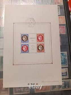 Bloc feuillet timbres 1937