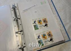 Classeur de pochettes plast. 93 blocs-feuillets timbres français 1975 à 2007