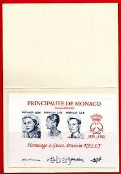 E. P. Luxe Bloc Feuillet Monaco Non Dentele G. F. Princesse Grace Neuf(+)