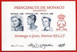 E. P. Luxe Bloc Feuillet Monaco Non Dentele G. F. Princesse Grace Neuf(+)