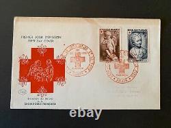 Enveloppe 1er Jour Croix Rouge 22/12/1950 876/877
