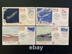 Enveloppes 1er Jour Prototypes Aviation 16/01/1954 PA30-31-32-33