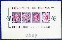 Epreuve De Luxe Bloc Feuillet Monaco Non Dentele N°33 Neuf(+) Tirage 100