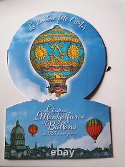 FRANCE NEUFS COLLECTOR HISTOIRE des MONGOLFIERES ANNEE 2013
