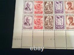 Feuille marechal Petain des 5 timbres luxe