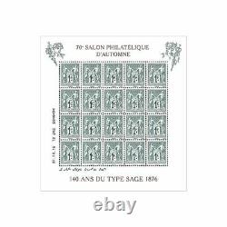 Feuillet de timbres 140 ans du type Sage F5094 neuf SUP