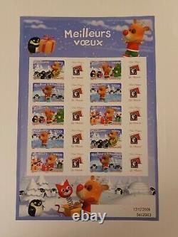 Feuillet timbres personnalisés France YT F3986B. Meilleurs vux