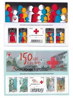 Lot de 14 Feuillets Croix-rouge 2009 à 2020 Neuf MNH