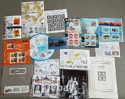 Lot des 17 blocs timbres français de 2019, non oblitérés. Neuf