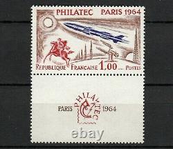 Philatec 1964 Bloc-Feuillet n°6 oblitéré + 2 enveloppes 1er jour + unité
