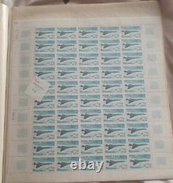 Planches entières Timbre Lot de 50 planches plusieurs centaines de timbres