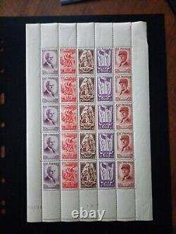 Timbres France 1943 feuillet F580A neuf