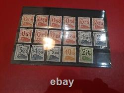 Timbres pour colis postaux n° 31 à 47 dit timbres pour petits colis neuf