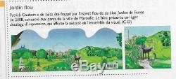 Variete Timbre France Bloc Et Feuillet Jardin Flou De 2008 Decalage Impression