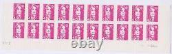 Variété rare bande de 20 timbres n°3007 en bord de feuille piquage à cheval, sig